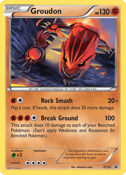 Groudon #XY52 from XY Black Star Promos