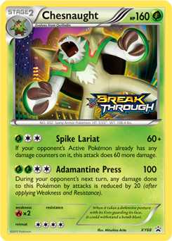 Chesnaught #XY68 from XY Black Star Promos