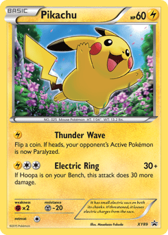 Pikachu #XY89 from XY Black Star Promos