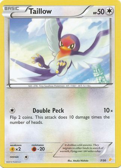 Taillow #7 from XY Trainer Kit (Pikachu Libre)