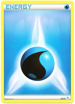 Water Energy #28 from XY Trainer Kit (Suicune)